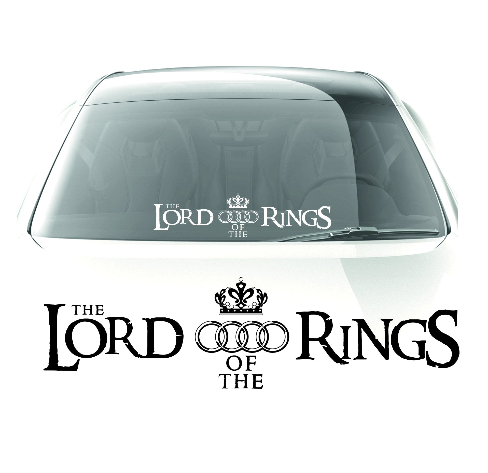 Audi lord of the rings sticker