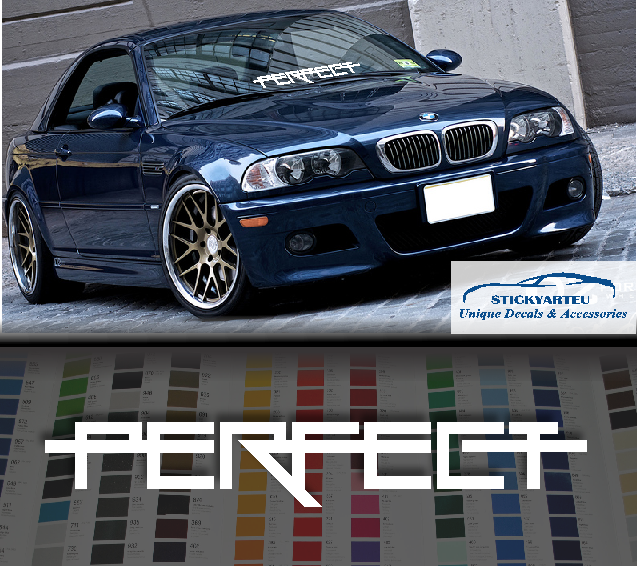 Sticker Fitment Perfect Fitment Violent windshield car sticker decal – stickyart