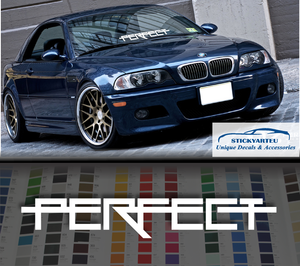 Perfect Fitment Violent windshield car sticker decal