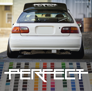 Perfect Fitment Violent windshield car sticker decal
