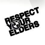 Respect your elders Car decal sticker - stickyarteu