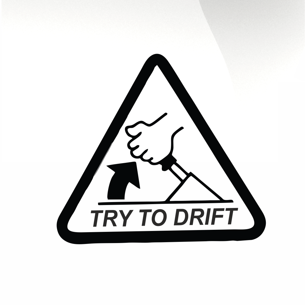 Try to drift Car decal sticker - stickyarteu