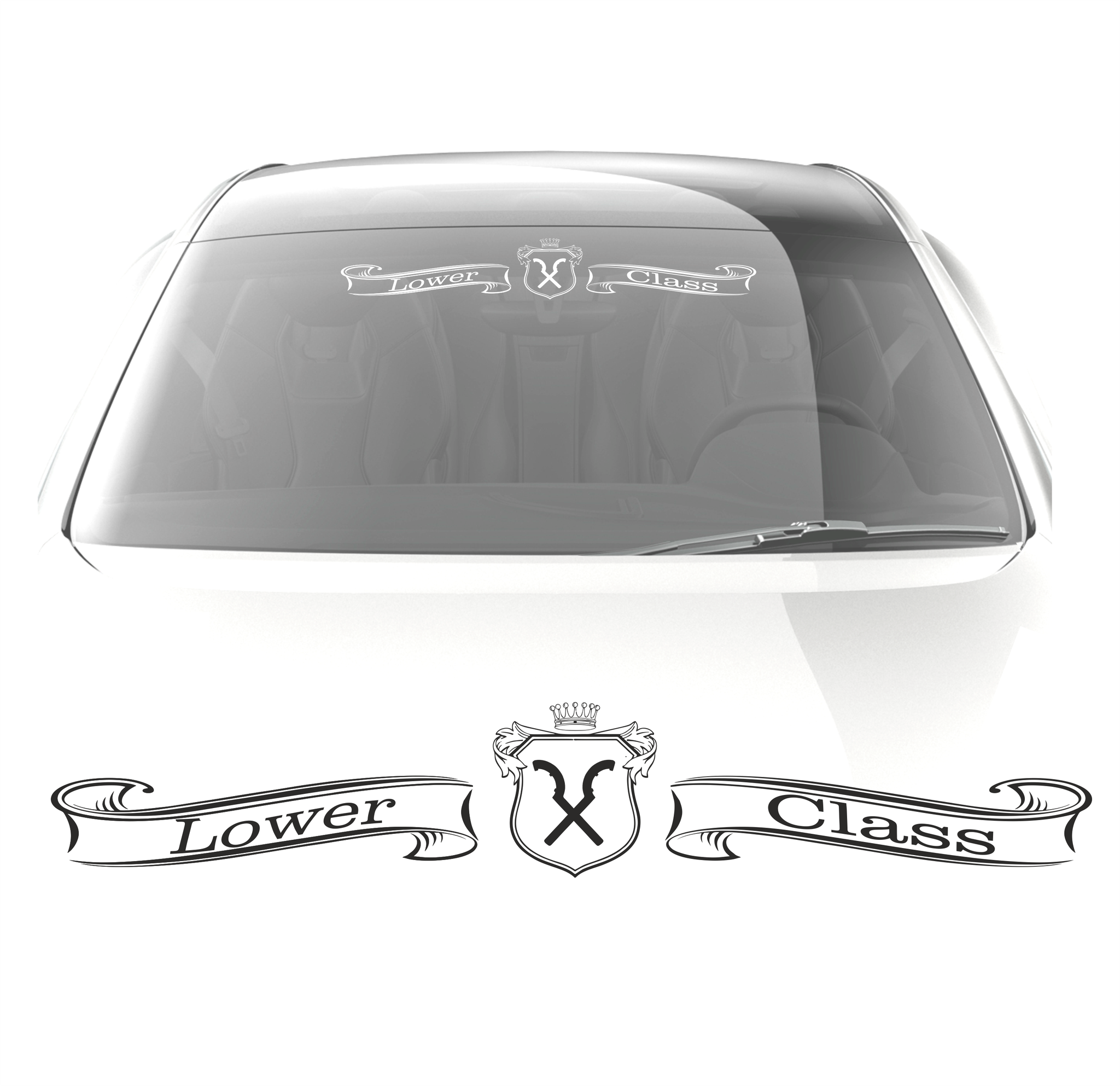 Lower Class car decal - stickyarteu