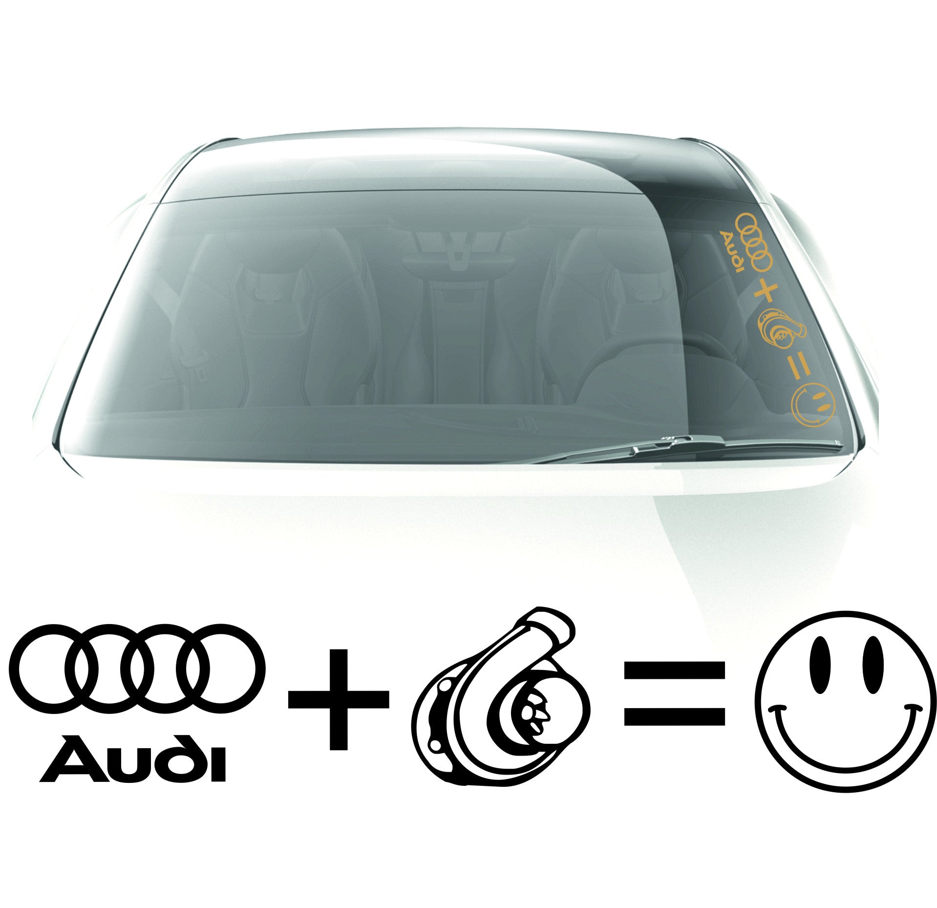 Audi + Turbo sticker