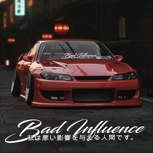 Bad Influence japanese decal