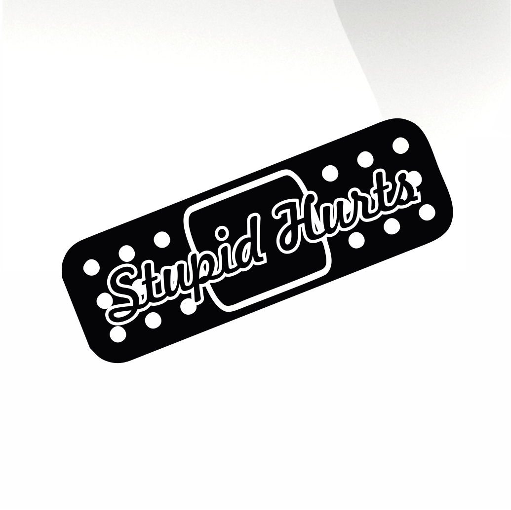 Band aid stupid hurts Car decal sticker - stickyarteu