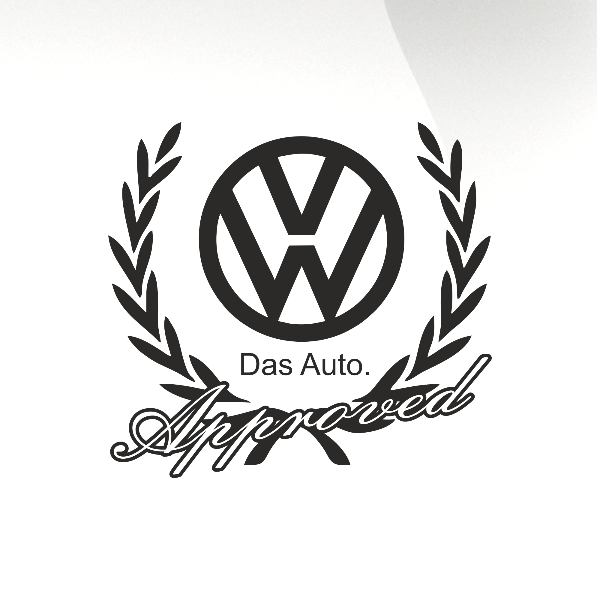 VW das auto sticker – stickyart