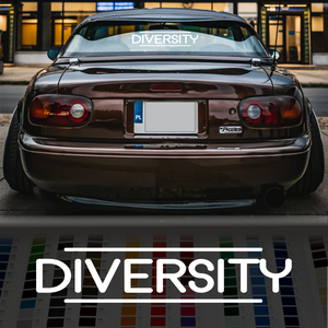 Diversity car banner decal