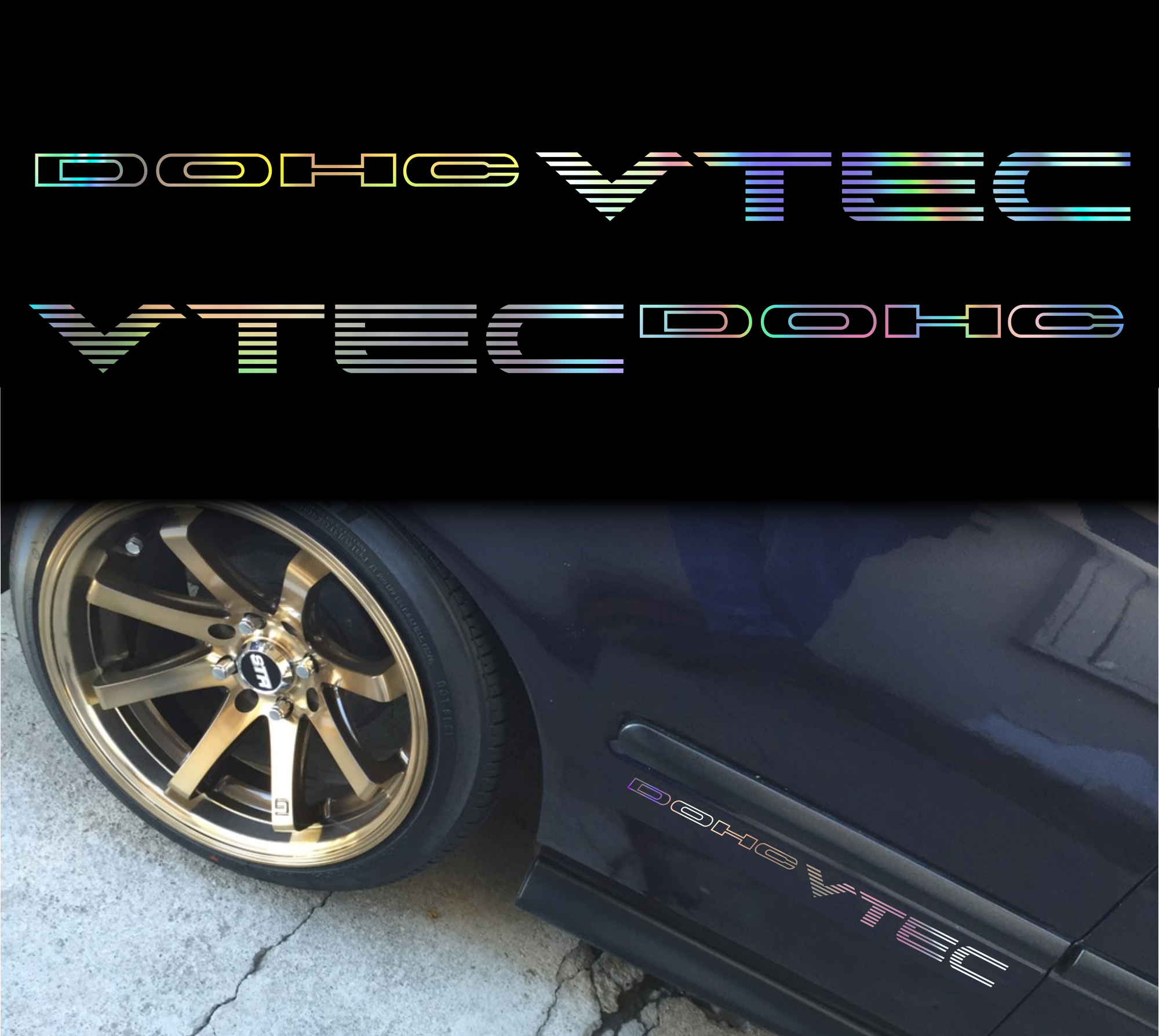 DOHC VTEC Honda decal sticker