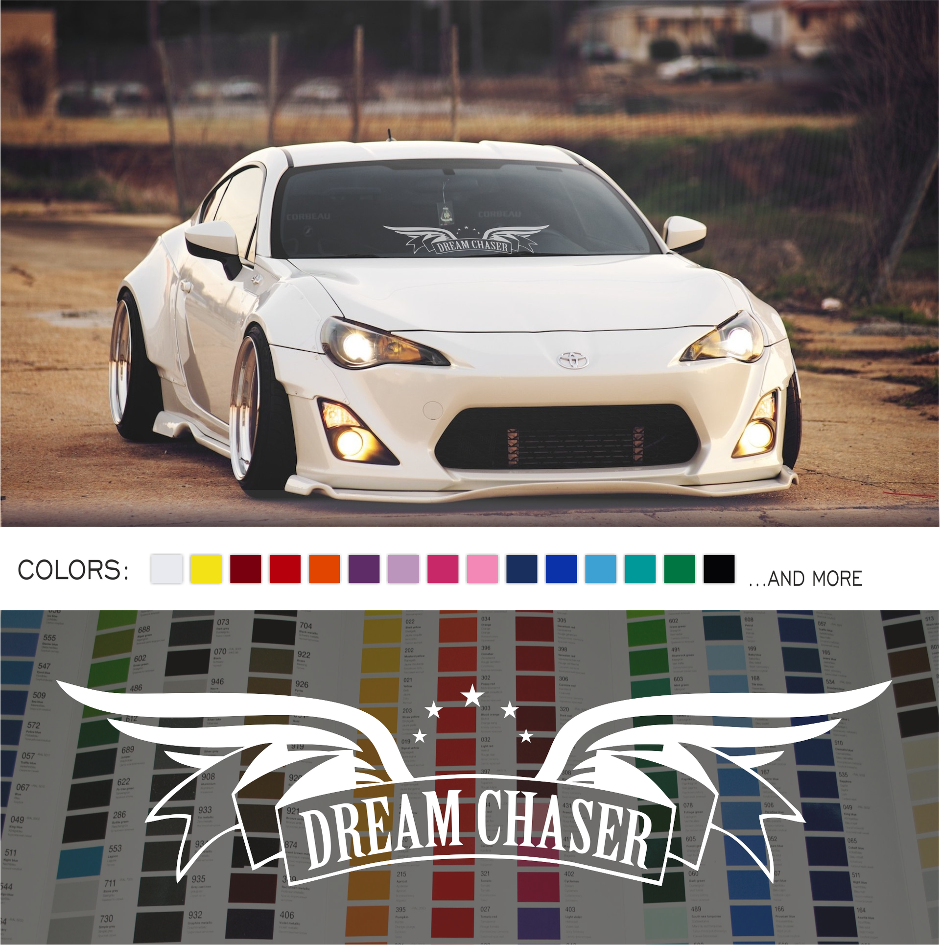 Dream Chaser Decal Sticker – stickyart Dream Chaser Decal Sticker – stickyart