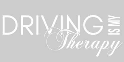 Driving Is My Therapy Decal Sml-ilg