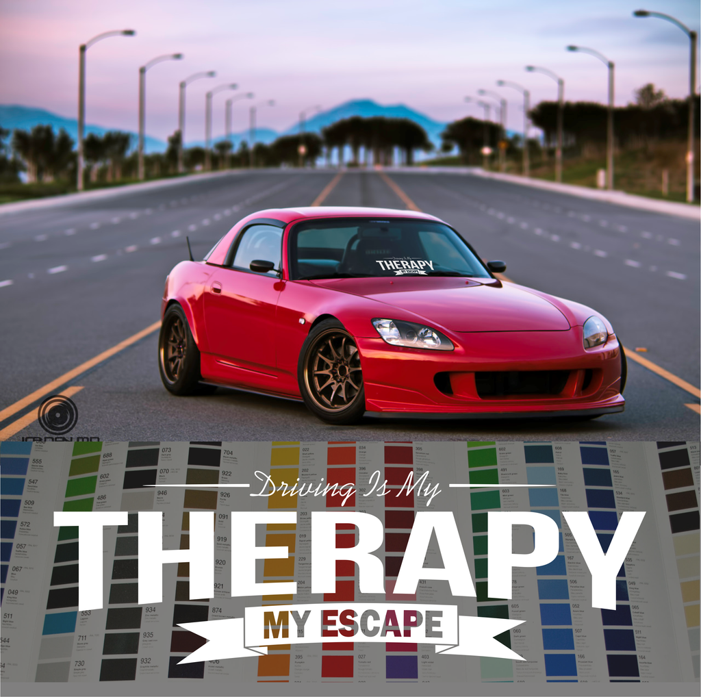 Driving Is My Therapy Decal