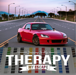 Aufkleber „Fahren ist meine Therapie“