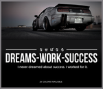 Dreams work success sticker decal 2 - stickyart - 1