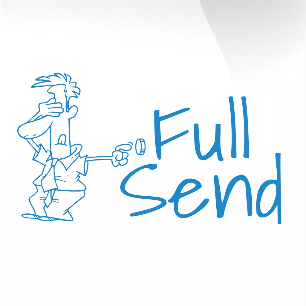 Full Send-Aufkleber II