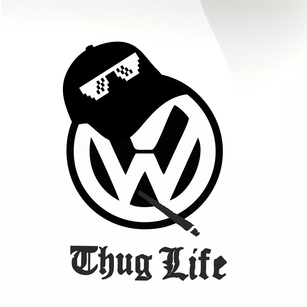 VW thug life sticker – stickyart