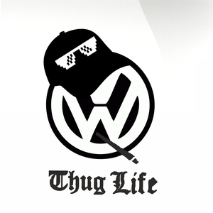 VW thug life sticker - stickyarteu