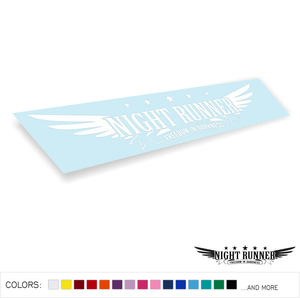 Night Runner Decal Sticker Low JDM Drift Dope