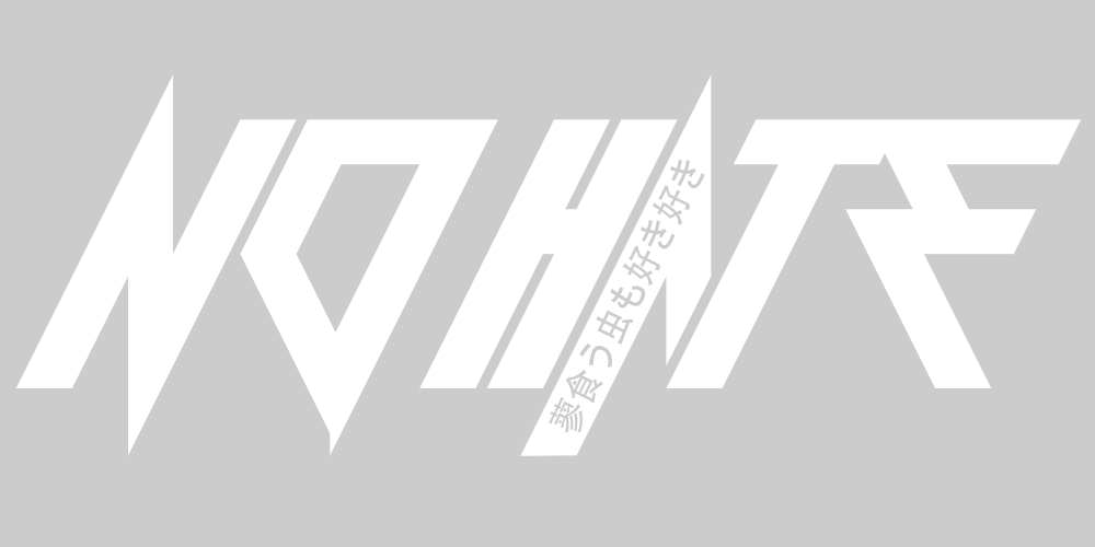 No Hate in japanese decal