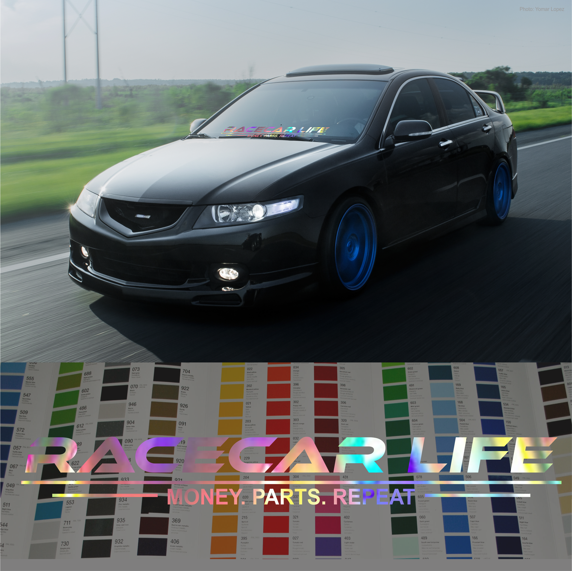 Racecar Life Decal