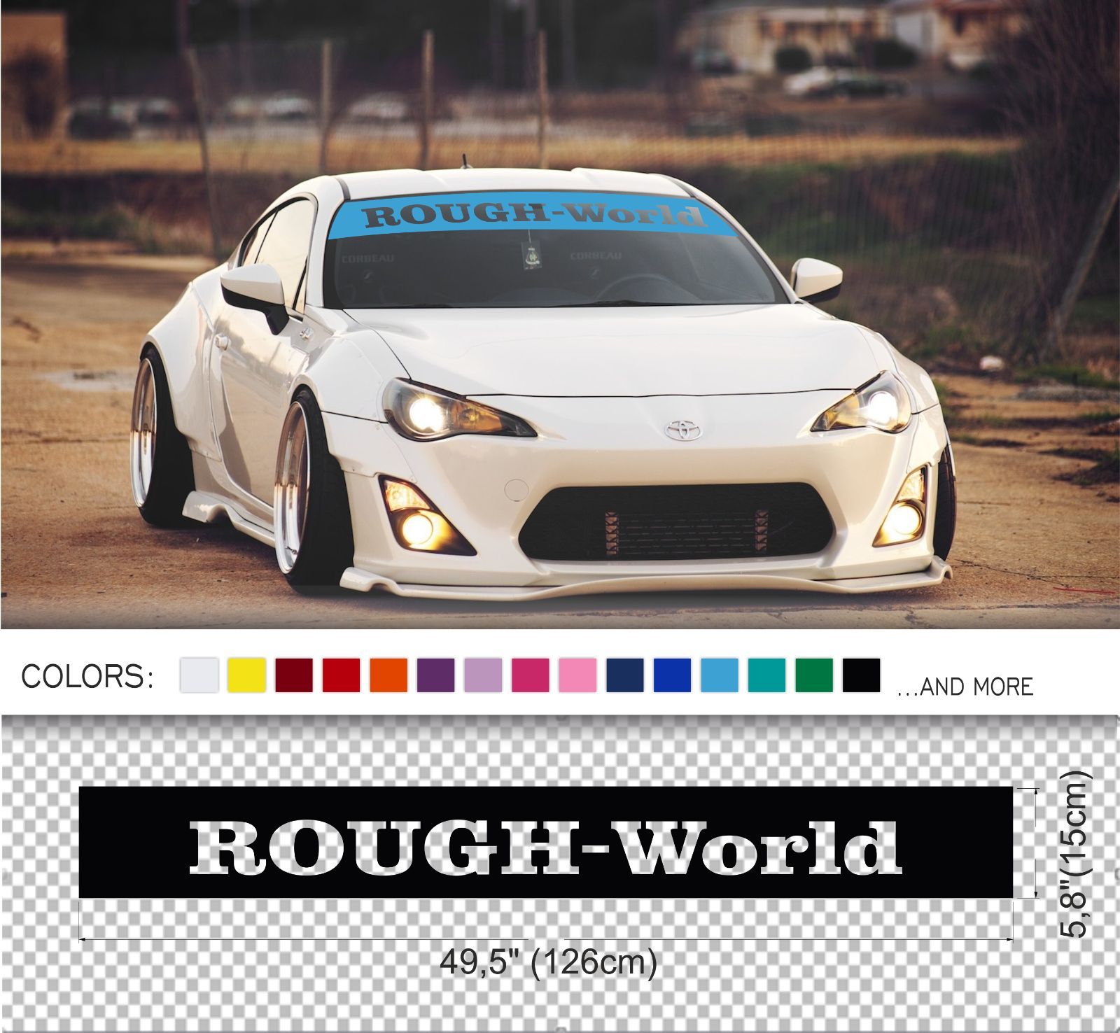 Rough - World diacut Banner