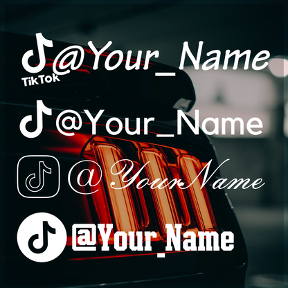 Autocollants de nom personnalisés TikTok