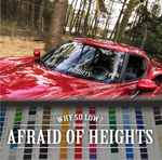 Why so low? Because Afraid of Heights sticker banner decal
